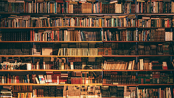 Bookselves, books, manmade, library HD wallpaper