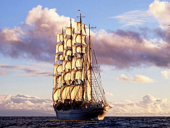 Sailing, sea, sky, boats HD wallpaper