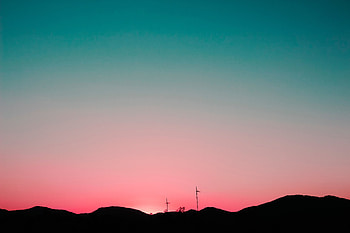 Nature, Sunset, Sky, Hills, Hill HD wallpaper
