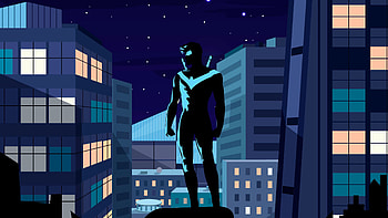 Nightwing Into The Dark, nightwing, superheroes, artwork, digital-art, artist, behance HD wallpaper