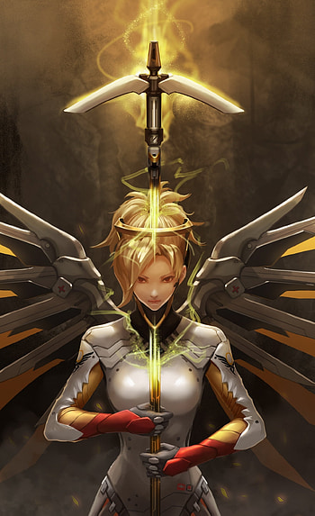Robotic wings, Overwatch HD phone wallpaper