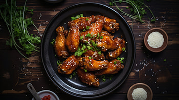Savory Chicken Wings - Gourmet Background, Chicken Wings, food, chicken HD wallpaper