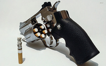 smoking kills, ash, gun, kill, cigarette HD wallpaper