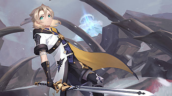 Albedo With Sword Genshin Impact HD wallpaper