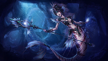 Nami, League of Legends, Video game, Fantasy girl HD wallpaper