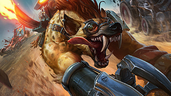 Warwick LoL Hyena Splash Art, video game, League Of Legends, Warwick (League Of Legends), hyena HD wallpaper