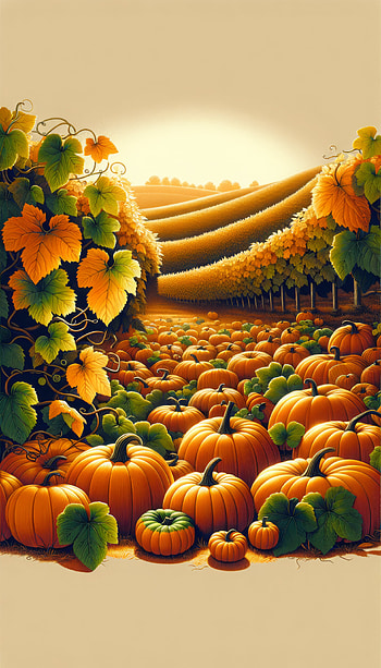 Autumn Pumpkin Patch, pumpkin patch, pumpkin, Autumn, landscape HD phone wallpaper