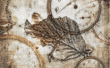 Background, Clock, Miscellanea, Miscellaneous, Sheet, Leaf HD wallpaper