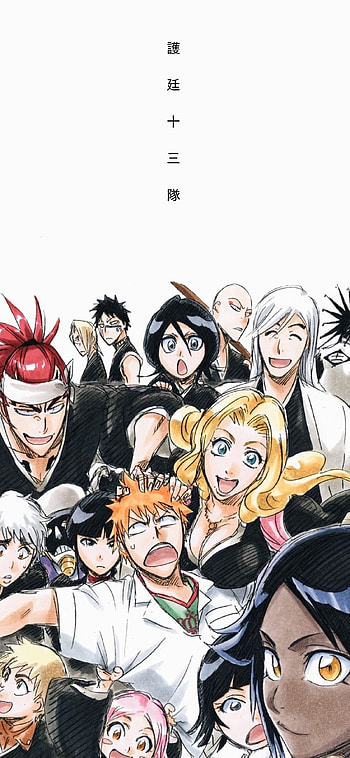 Ichigo and Rukia, Bleach artwork, Dynamic movements, Striking visuals HD phone wallpaper