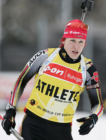 Kati Wilhelm, Biathlon HD phone wallpaper
