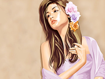 Dreamer girl for Dreamer girl (Luiza), rose, flower, girl, people, woman HD wallpaper
