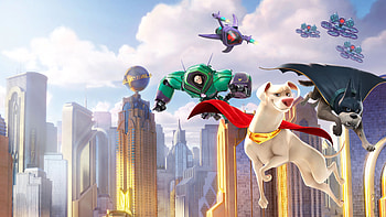 Batman, Superman, Krypto the Superdog, Lex Luthor, Jessica Cruz DC League of Super-Pets HD wallpaper