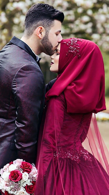 Muslim Couple, Wedding Couple, Love, Muslim, weeding couple HD phone wallpaper