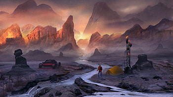 Research Station , artist, artwork, digital-art, deviantart HD wallpaper