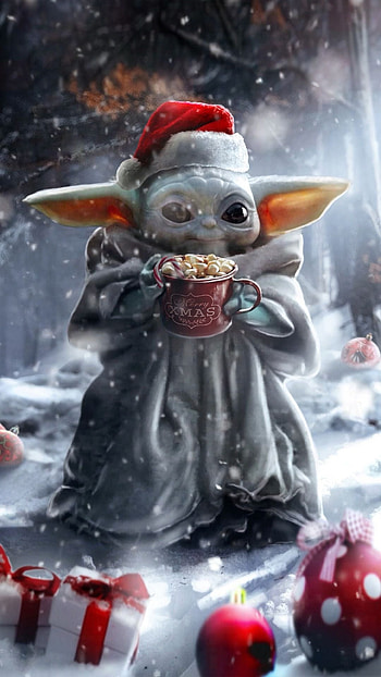 Baby Yoda Christmas, Christmas HD phone wallpaper