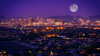 Phoenix Skyline, Arizona , Stunning cityscapes, Desert landscape HD wallpaper
