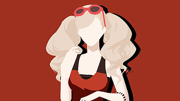 Minimal, Persona 5, anime girl, video game HD wallpaper
