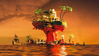 Gorillaz Plastic Beach, Unique HD wallpaper