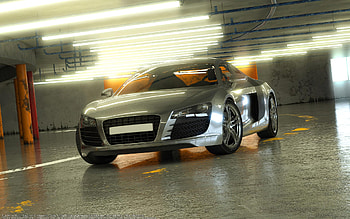 3D Car, auto, 3d, light, concept HD wallpaper