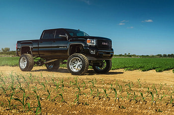 Gmc-Sierra-Denali, Truck, Lifted, Black, GM HD wallpaper