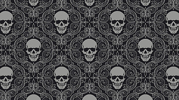 Texture, Textures, Drawing, , Grey, Skull, Skulls HD wallpaper