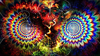 Psychedelic scene , Abstract, Psychedelic, Art HD wallpaper