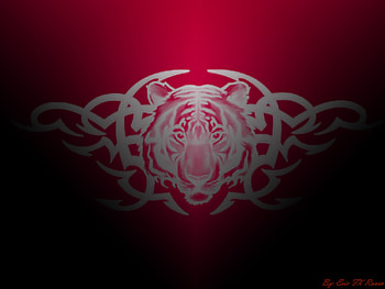 Tribal Tattoo 5, tattoo, tribal, grey, red HD wallpaper