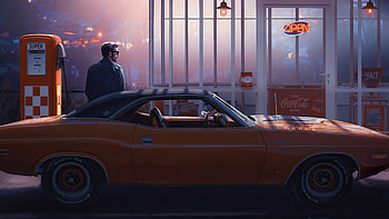 La Sunset Ride , cars, artist, artwork, digital-art HD wallpaper