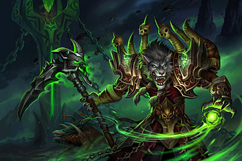 World of Warcraft Worgen Warlock, world-of-warcraft, games, artist, deviantart HD wallpaper