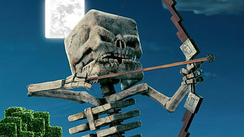 Ultra : Minecraft Skeleton Movie Adventure, movie, A Minecraft Movie, skeleton HD wallpaper