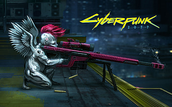 Cyberpunk 2077 Valentine Day, cyberpunk-2077, 2019-games, games, cupid, angel HD wallpaper