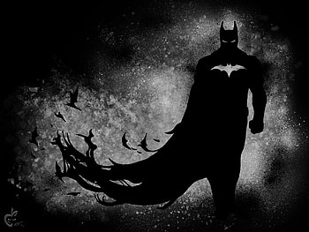 The Dark Knight Paint, batman, superheroes, behance, artwork, artist HD wallpaper