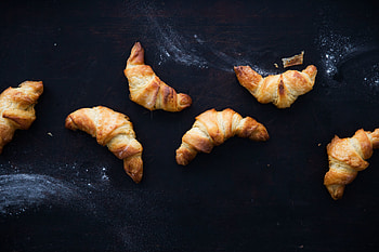 Easy croissant recipe, Simple baking pleasure, Homemade breakfast treat, Rich buttery flavor HD wallpaper