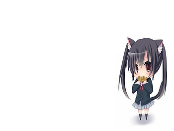 Azusa, cute, cat ears, k-on HD wallpaper