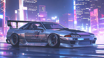 JDM Dreams: Stunning Anime Car, JDM, anime car, car, racing HD wallpaper