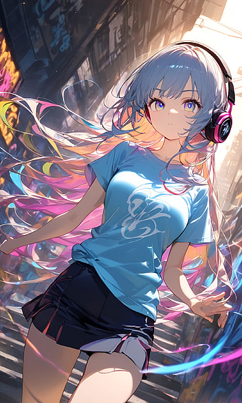 The Colors of a New Day, Anime, girl, anime girl, colors, Japan HD phone wallpaper