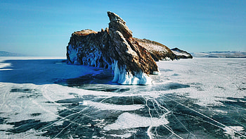 Lake Baikal in winter, Stunning , Soulful experience, Russian wonder HD wallpaper