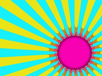 Sun rays, rays, pink, abstract HD wallpaper
