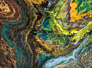 Abstract, Divorces, Multicolored, Motley, Texture, Liquid HD wallpaper