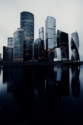 Cities, Water, Architecture, Building, Reflection, Skyscrapers HD phone wallpaper