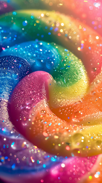 Rainbow Lollipop for , lollipop, rainbow HD phone wallpaper