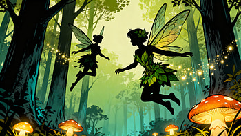 Enchanted Forest Fairies —, Fairy, Mushroom HD wallpaper