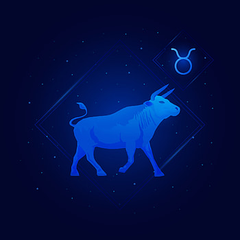 Taurus Zodiac Sign, Galaxy stars background, Astrology horoscope, Vector art HD phone wallpaper