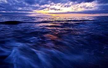 Landscape, Water, Sunset, Sky, Sea HD wallpaper