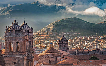 Cusco, Peru, Inca fortresses, Peruvian Andes, evening, sunset, Andes, Cusco panorama, Cusco cityscape HD wallpaper