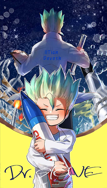 Senku with rocket, dr stone HD phone wallpaper