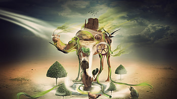 Desert Creative Art, desert, creative, art, graphics HD wallpaper