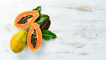 Pure papaya goodness, Natural fruit, Rich in nutrients, Wholesome delight HD wallpaper