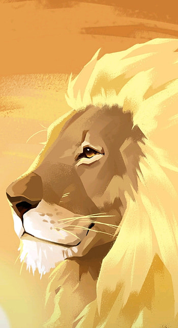 Oppo, painting, lion HD phone wallpaper