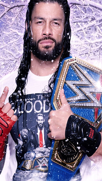 Roman Reigns, black hair, hair HD phone wallpaper